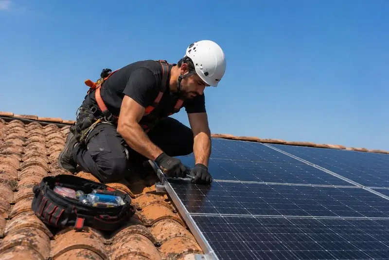 Maintenance et monitoring de panneaux solaires à Forges de Lanouée